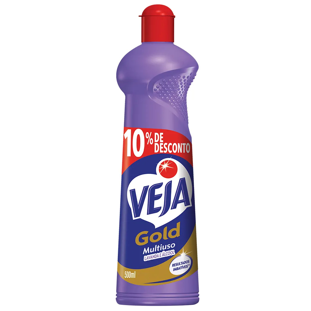 LIMP VEJA GOLD LAVANDA E ALCOOL 500 ML