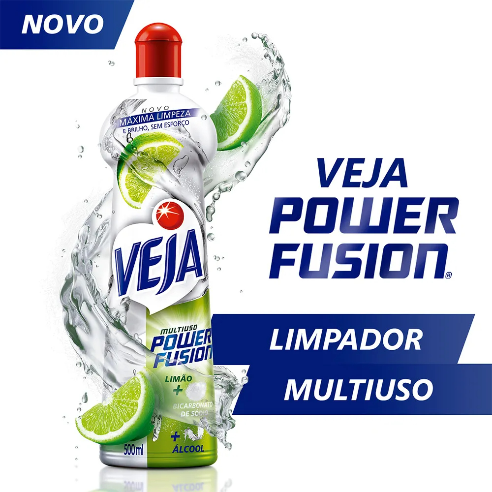 LIMPA VEJA MULTIUSO P FUSION LIMAO 500ML