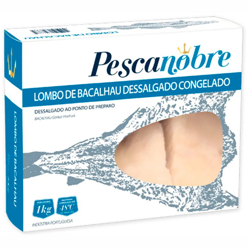 Lombo de Bacalhau Pesca Nobre Desalgado 1KG