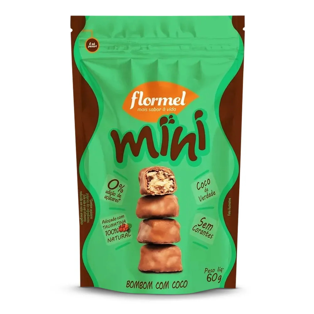 MINI BOMBOM DE COCO FLORMEL 70G