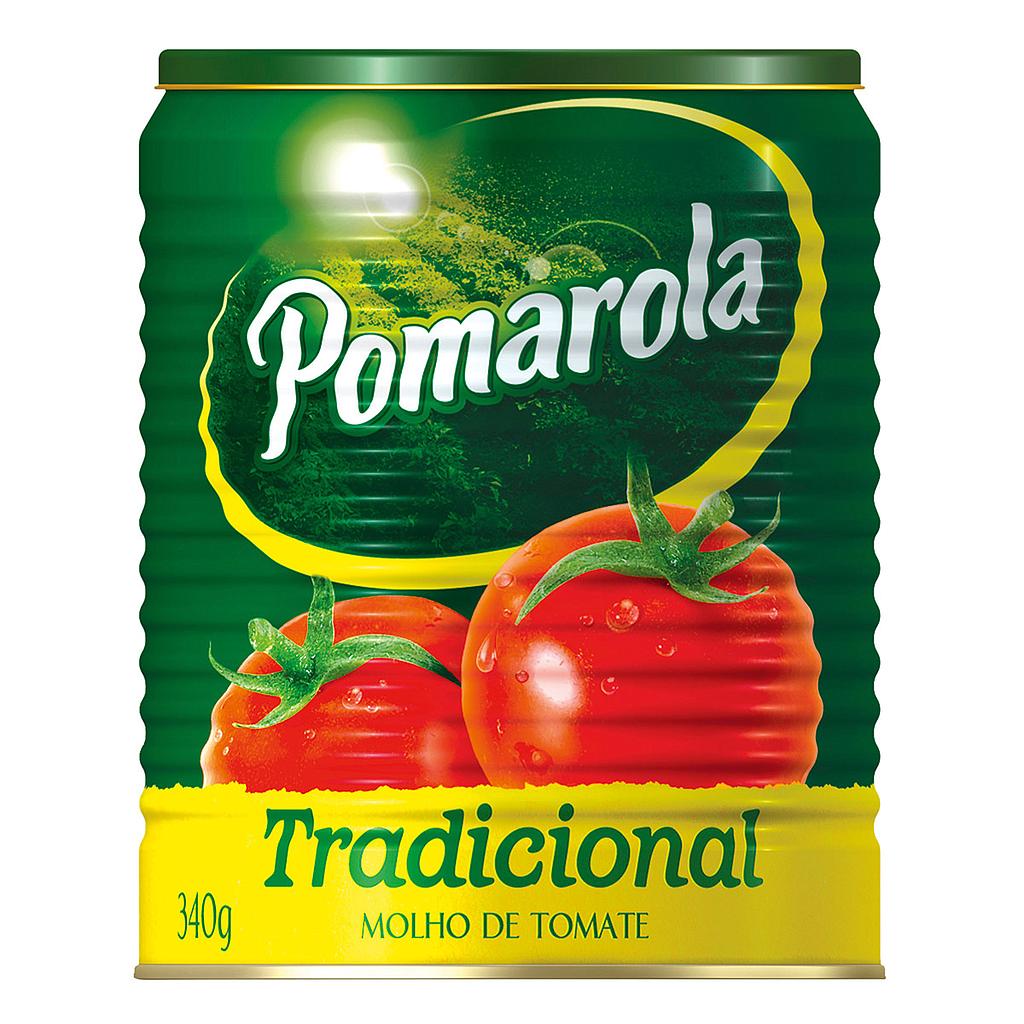 MOLHO DE TOMATE POMAROLA TRADICIONAL LATA 340G