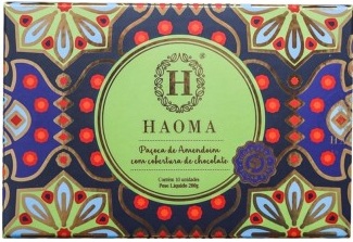 PAÇOCA COM COBERTURA DE CHOCOLATE HAOMA 200G
