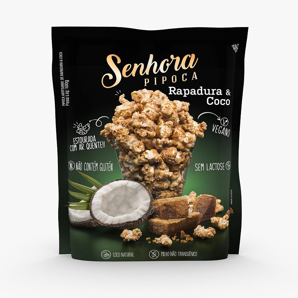 PIPOCA SENHORA PIPOCA RAPADURA COM COCO 100G