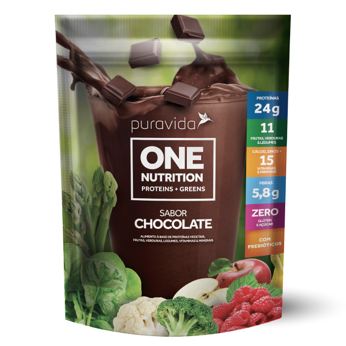 PROTEÍNA ONE VEGAN CHOCOLATE PURA VIDA 450G