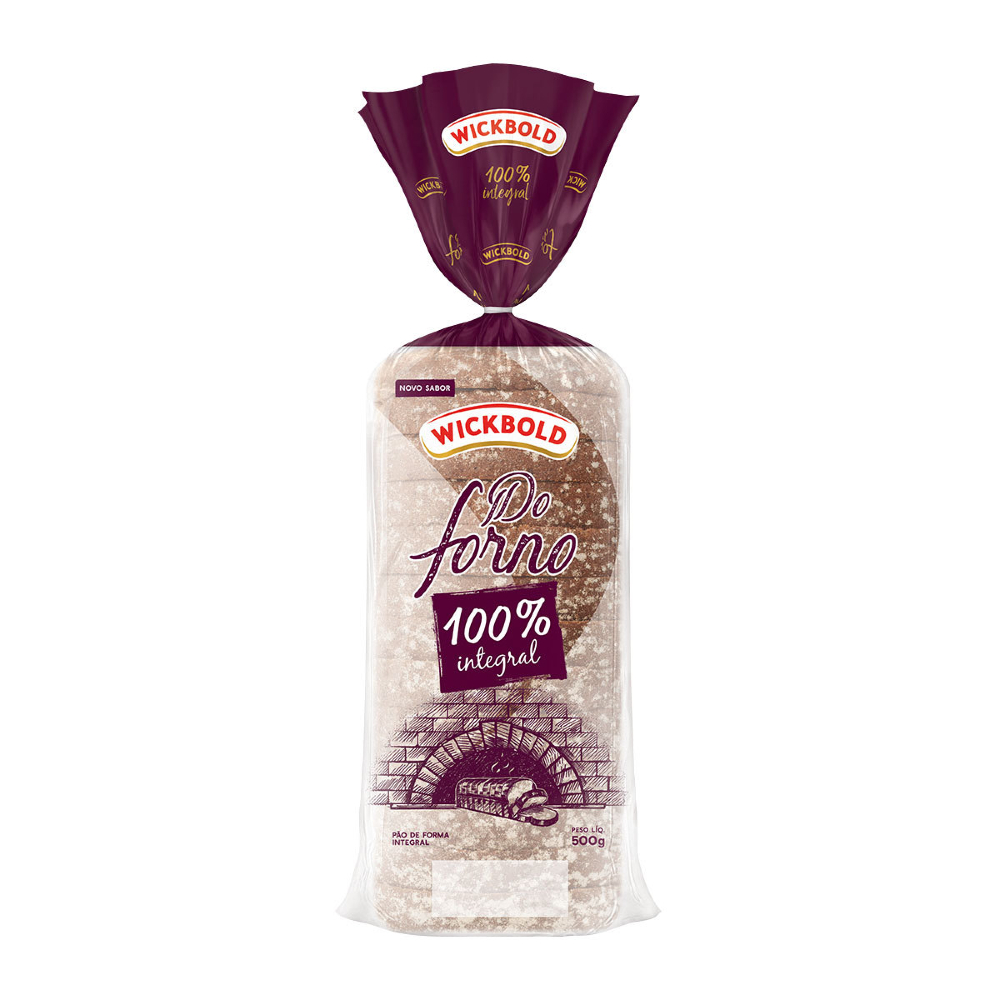 PÃO DE FORMA WICKBOLD DO FORNO 100% INTEGRAL 500G