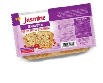 PÃO JASMINE FRUTAS/CASTANHA S/ GLUTEN 350G