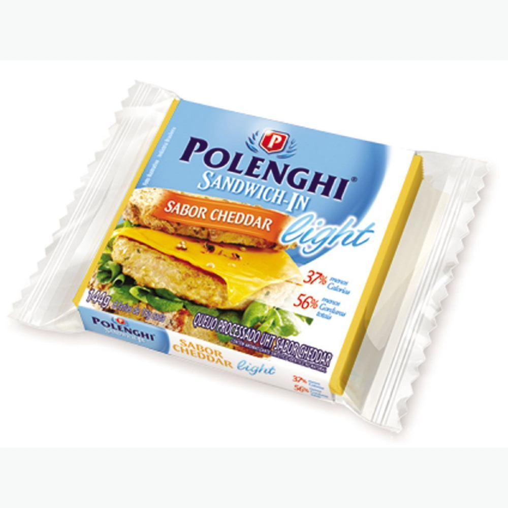 QUEIJO POLENGHI SANDWICH IN CHEDDAR LIGHT 144G
