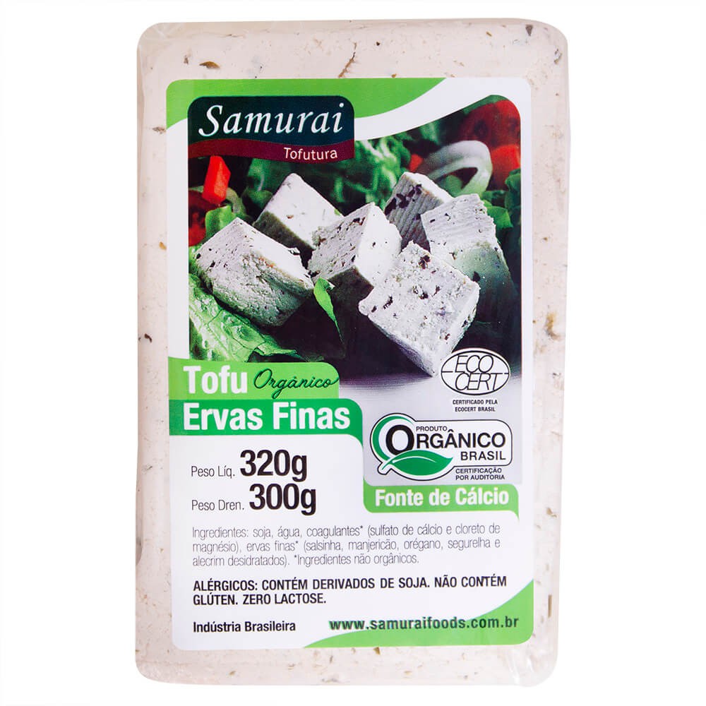 QUEIJO SAMURAI TOFU ERVAS FINAS ORGANICO 300G