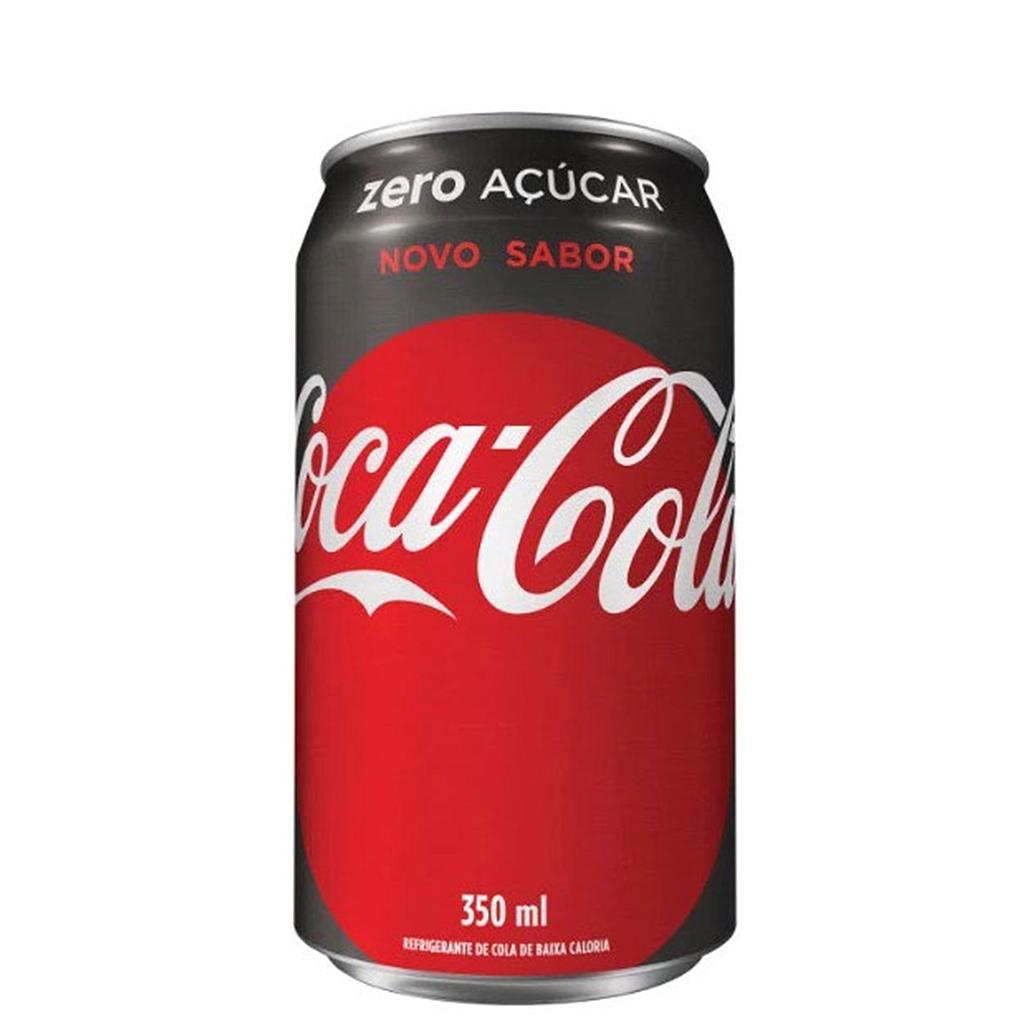 REFRIGERANTE COCA COLA ZERO LATA 350ML