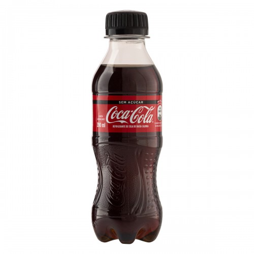 REFRIGERANTE COCA COLA ZERO PET 200ML