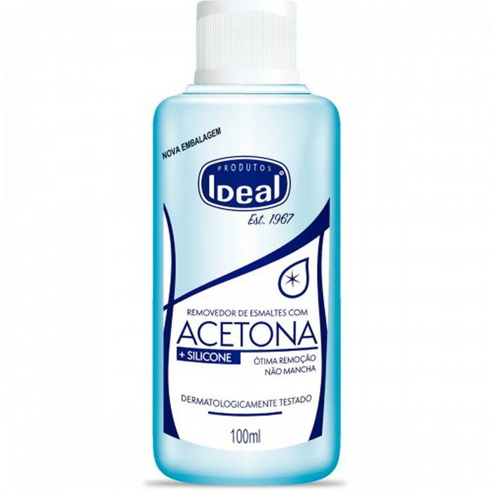 REMOVEDOR DE ESMALTE IDEAL COM ACETONA 100ML