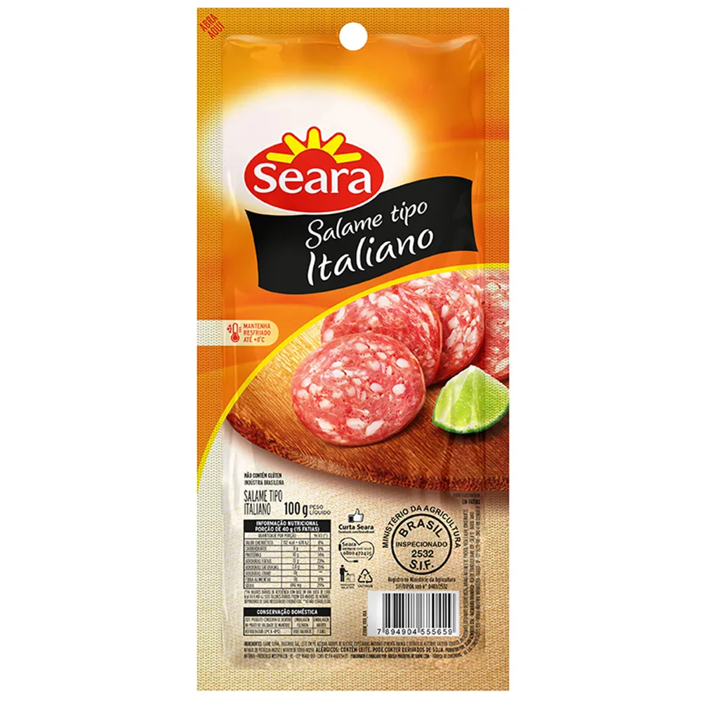 SALAME ITALIANO SEARA FATIADO100G