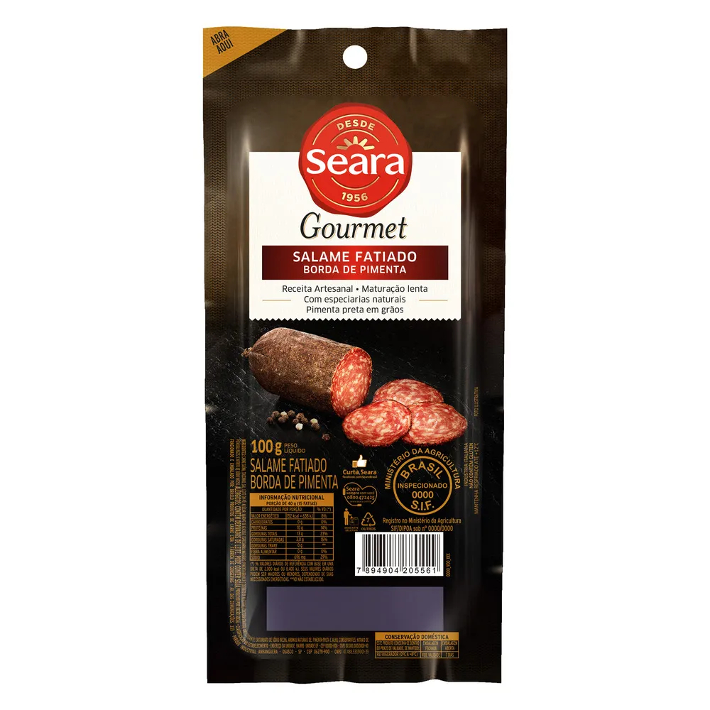 SALAME PIMENTA GOURMET SEARA 100G