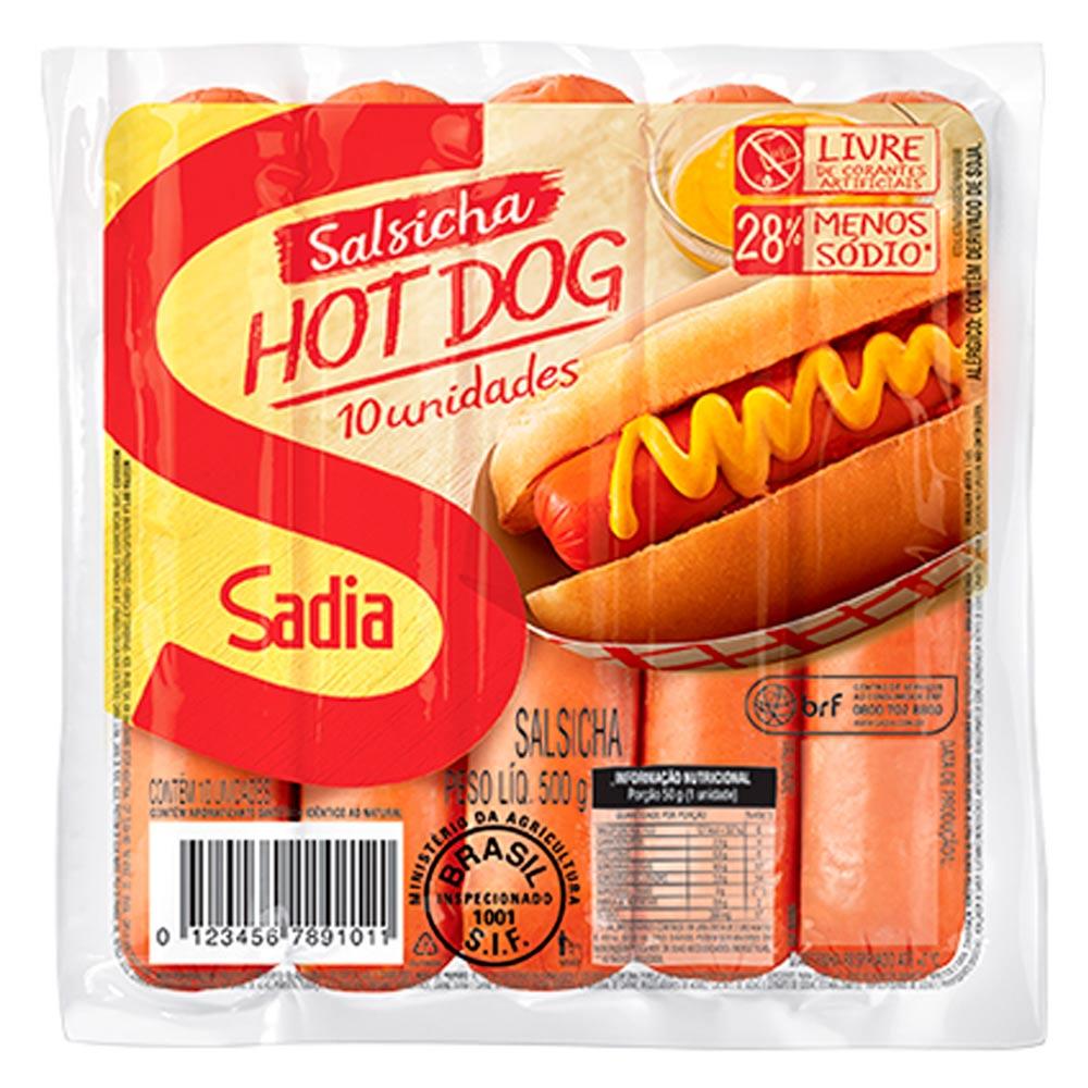 SALSICHA HOT DOG SADIA 500G