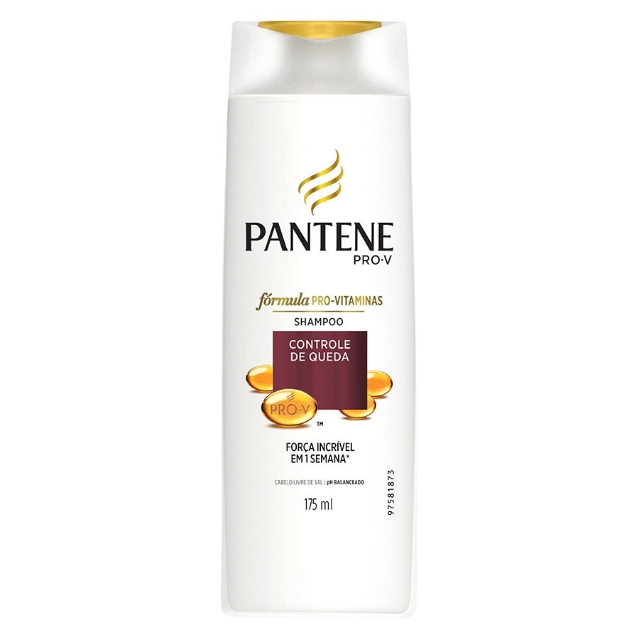 SHAMPOO PANTENE CONTROLE E QUEDA 175ML