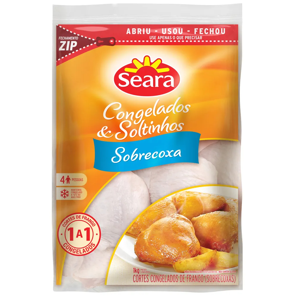 SOBRECOXA SEARA CONGELADA PCT 1KG