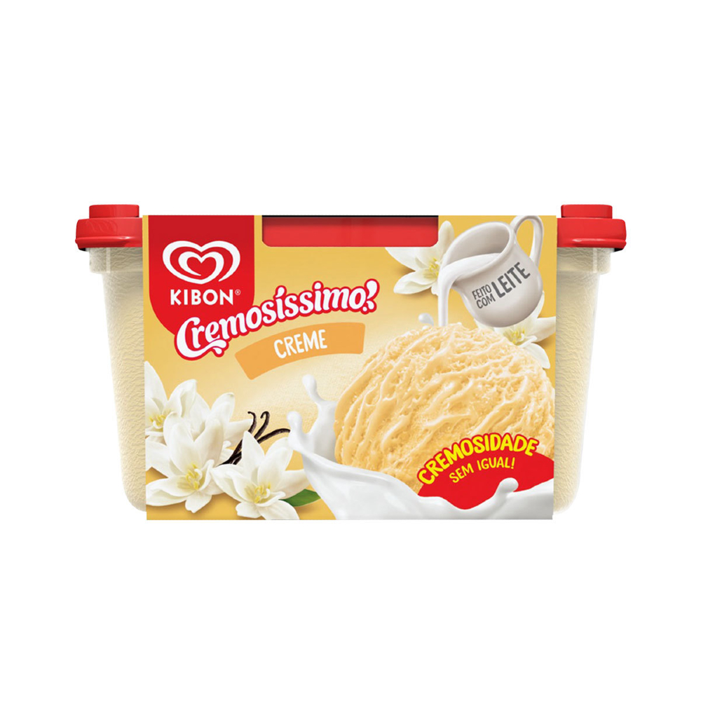 SORVETE KIBON CREMOSISSIMO CREME 1,5L