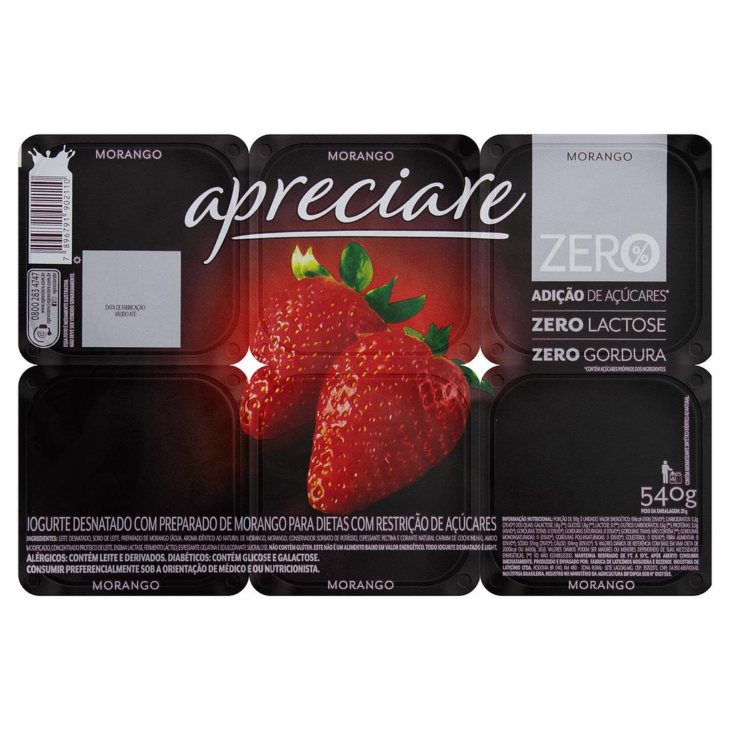 IOGURTE APRECIARE MORANGO ZERO LACTOSE 540G | Boníssima Vila da Serra