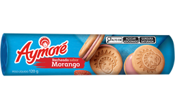 [1974] Biscoito Recheado Aymore Morango